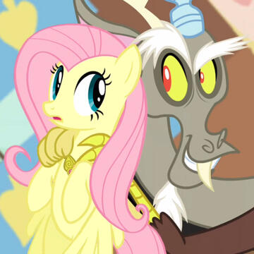 my little pony discord/fluttershy